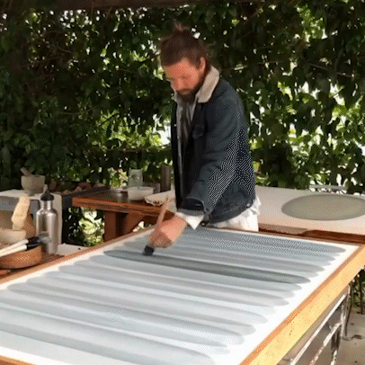 Ovals in Blue Grey , Painting by Ovals in Blue Grey Tappan