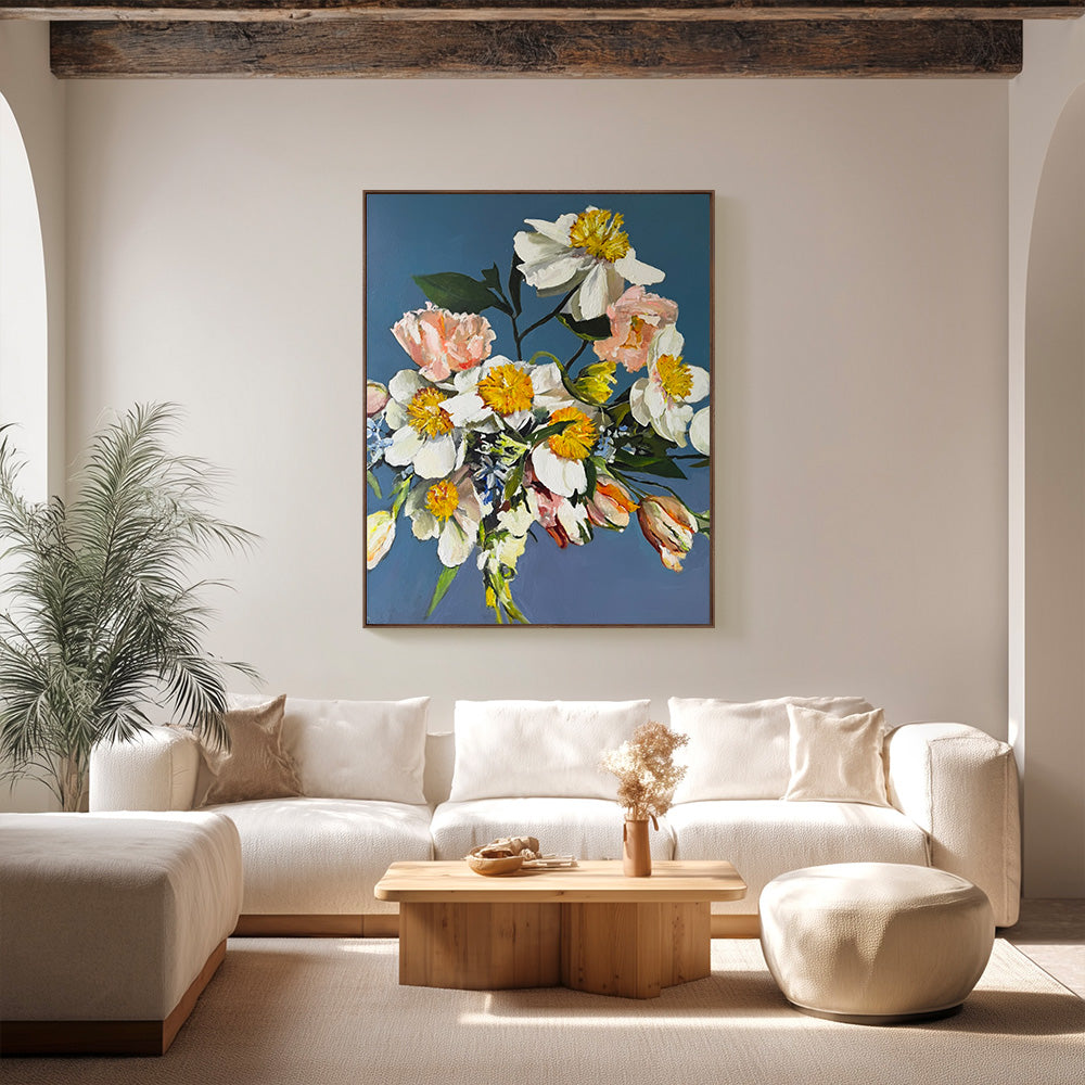 Arrangement in Yellow and Peach