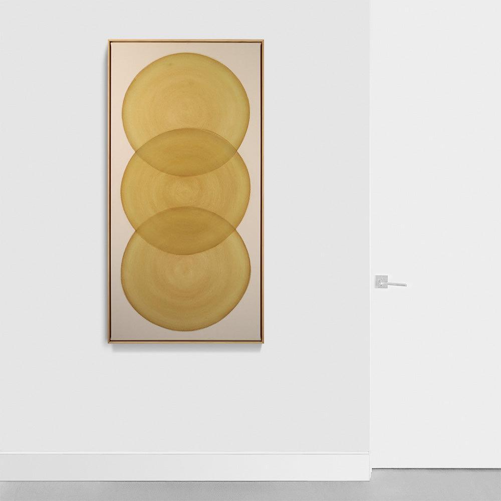 Circles in Ochre n.3 , Painting by Circles in Ochre n.3 Tappan