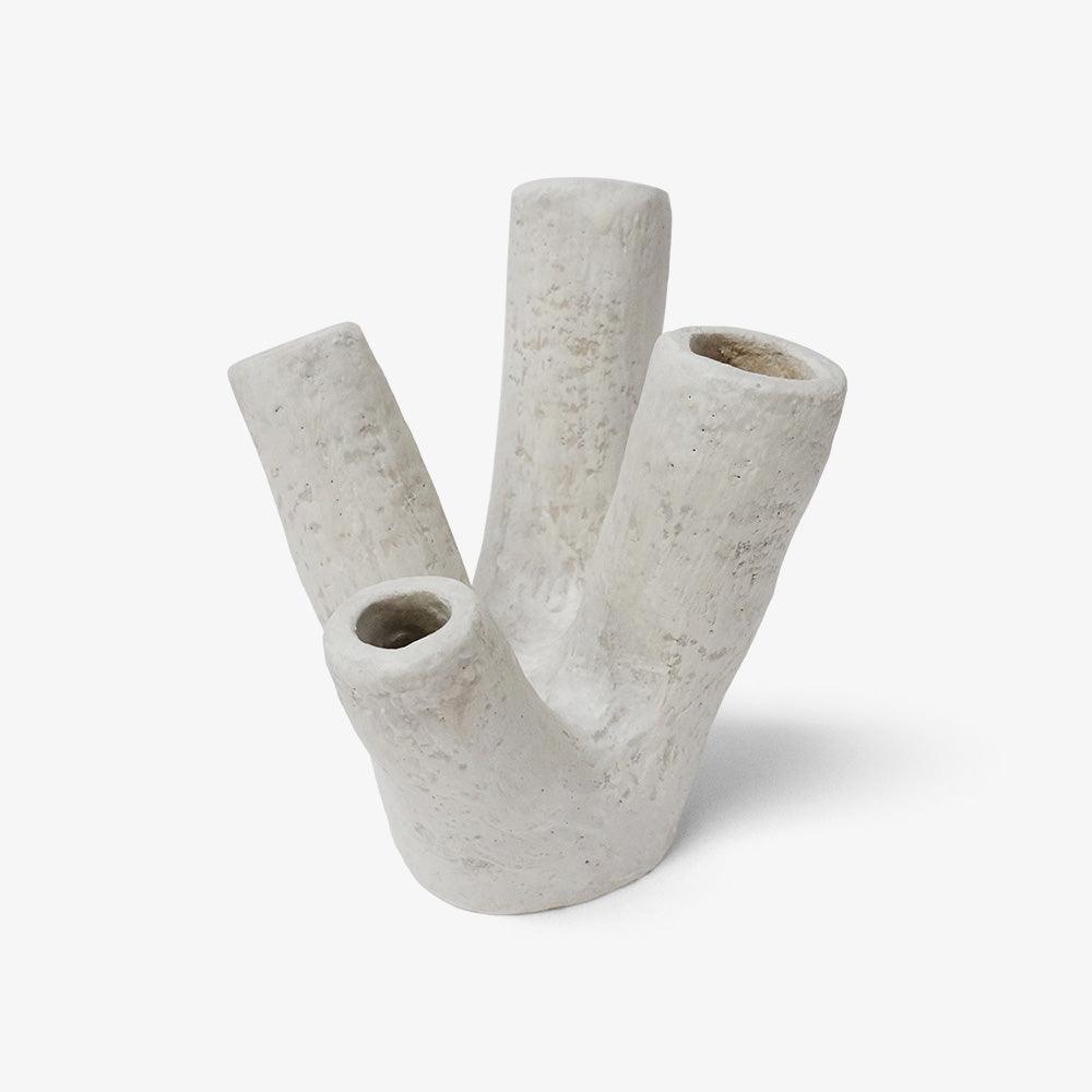 Coral Vase: Matte White