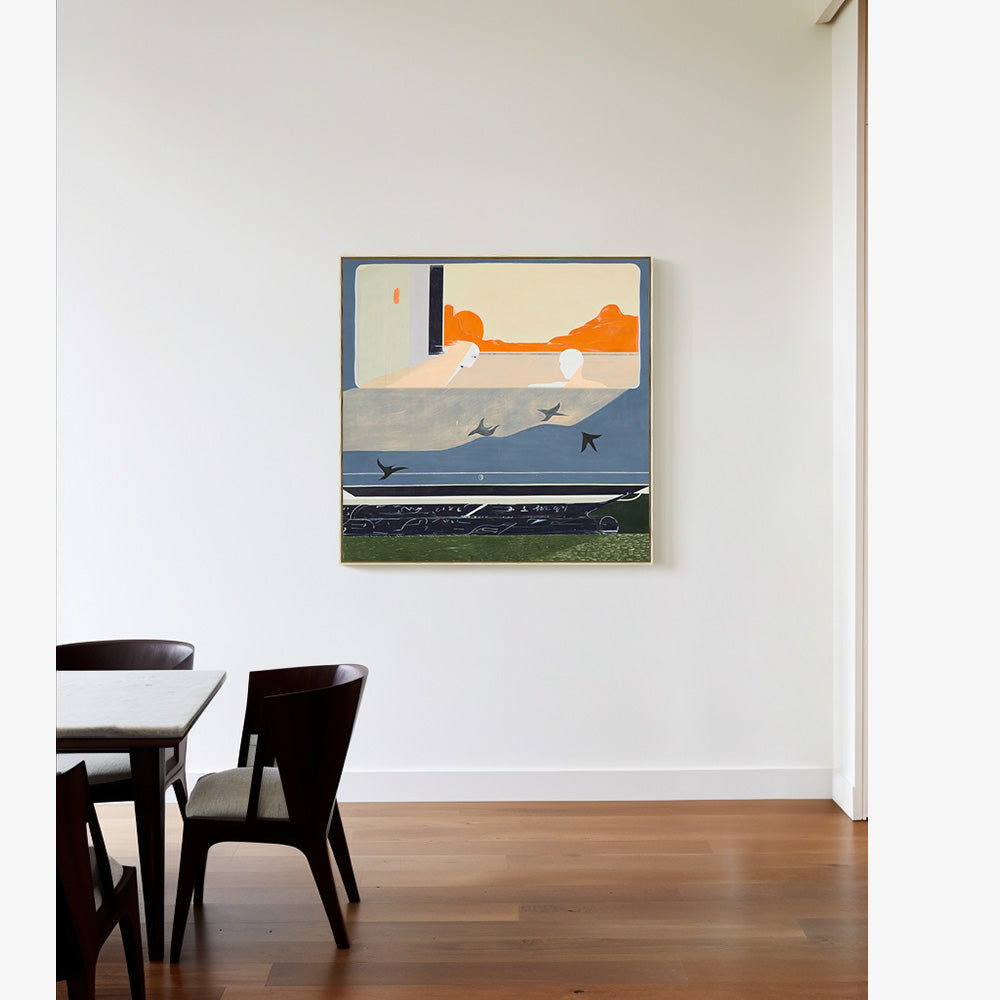 Painting by Anatole Heger