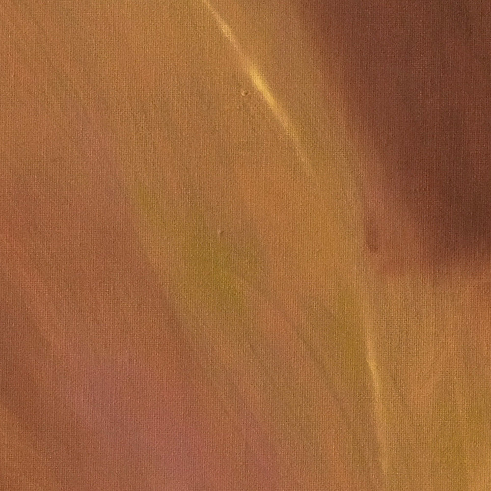 Close-up of the Garnet Flow painting showing the canvas texture and subtle brushstrokes in warm tones