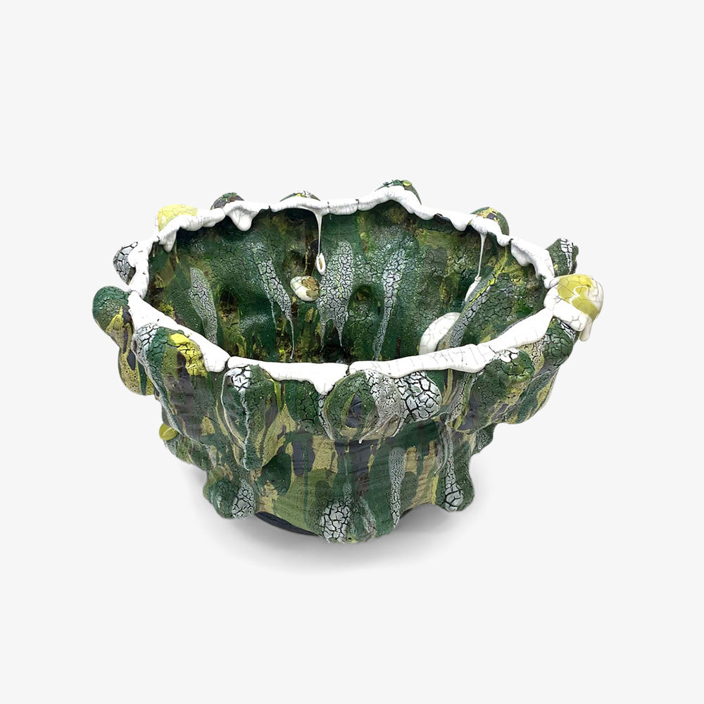 Giant Bowl Vessel: Green