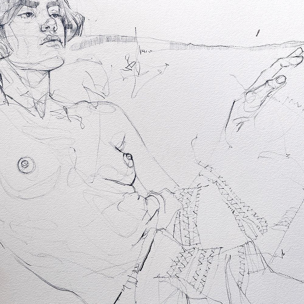 Drawing by Lola Erhart