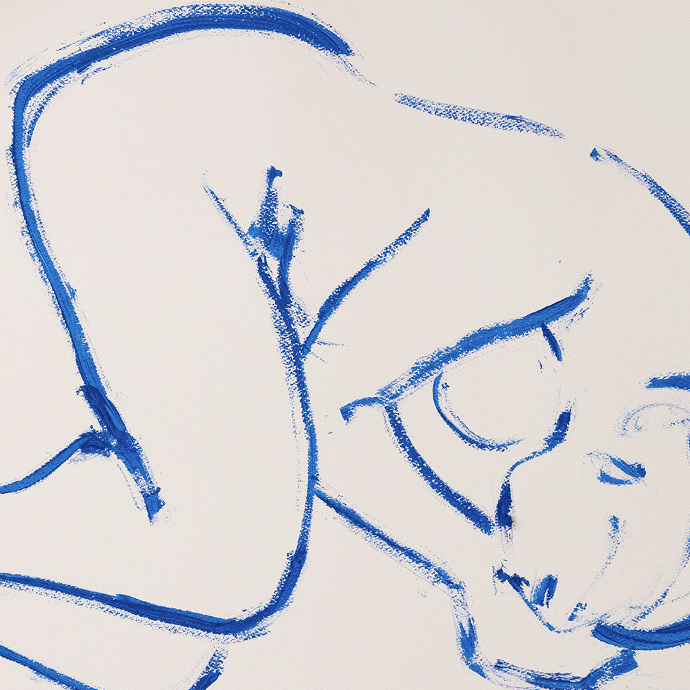 Oil Stick Nude in Cobalt III