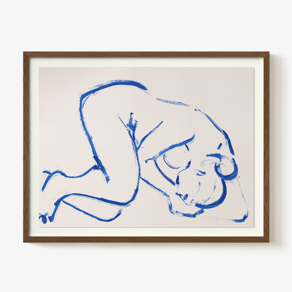 Oil Stick Nude in Cobalt III