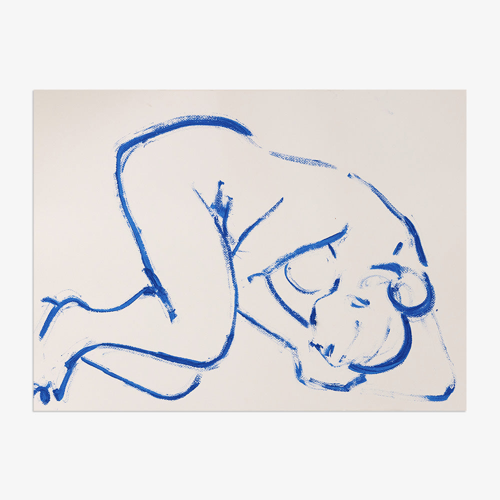 Oil Stick Nude in Cobalt III