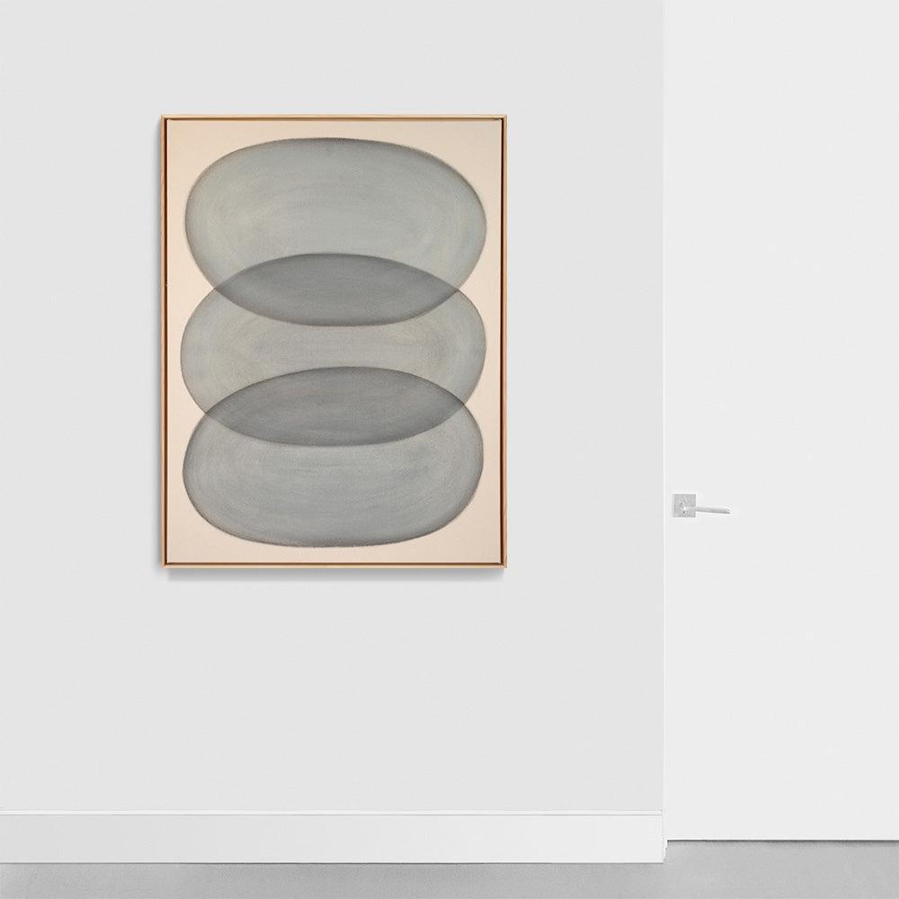 Ovals in Blue-Grey n.2 , Painting by Ovals in Blue-Grey n.2 Tappan