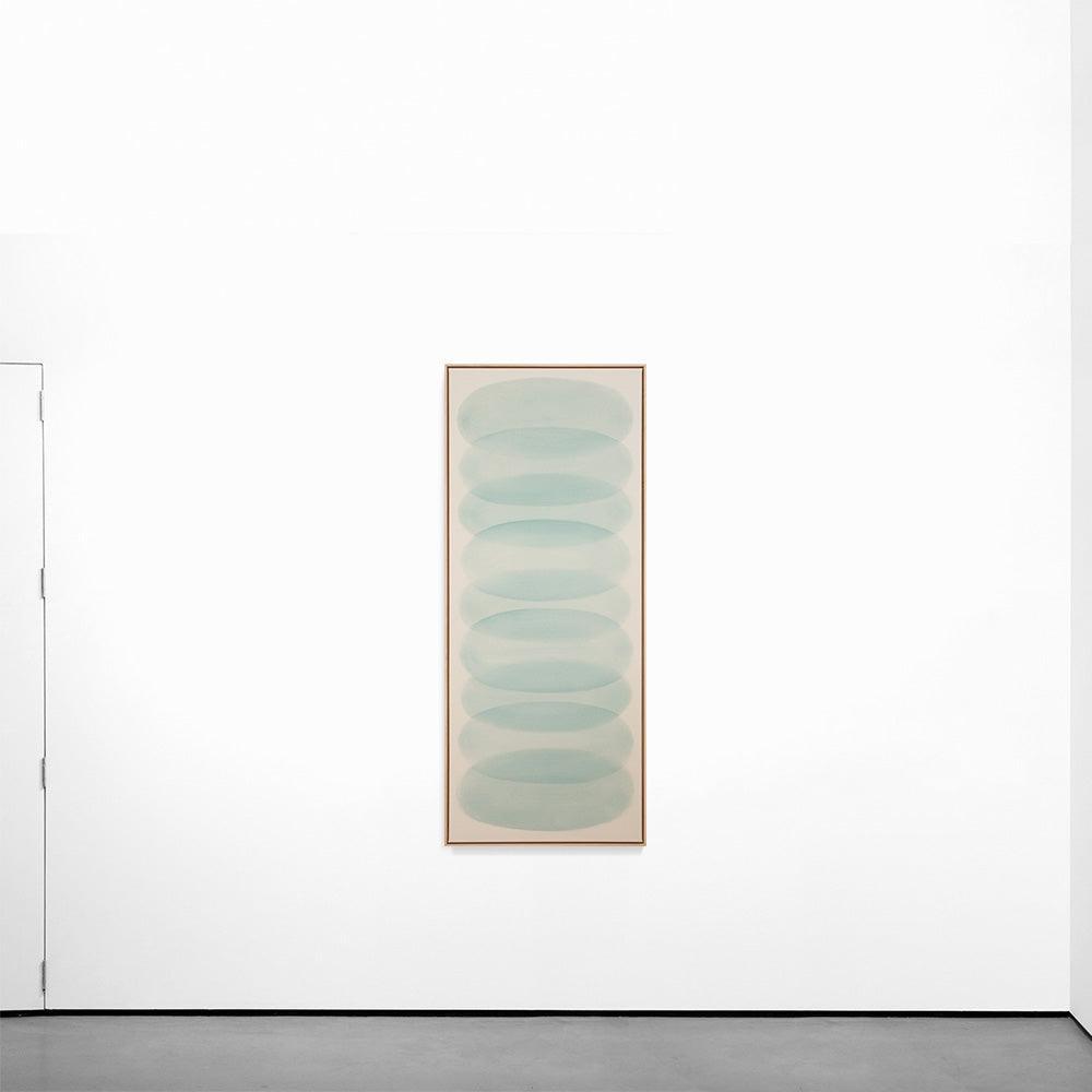Ovals in Light Aqua n.2 , Painting by Ovals in Light Aqua n.2 Tappan