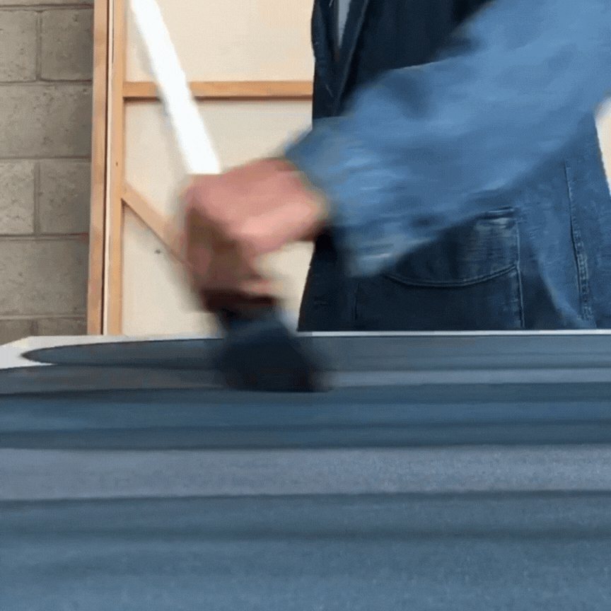 Ovals in Blue Grey , Painting by Ovals in Blue Grey Tappan