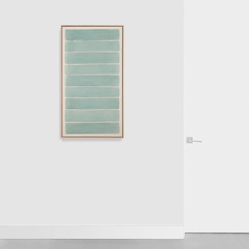 Rectangles in Teal n.1 , Painting by Rectangles in Teal n.1 Tappan