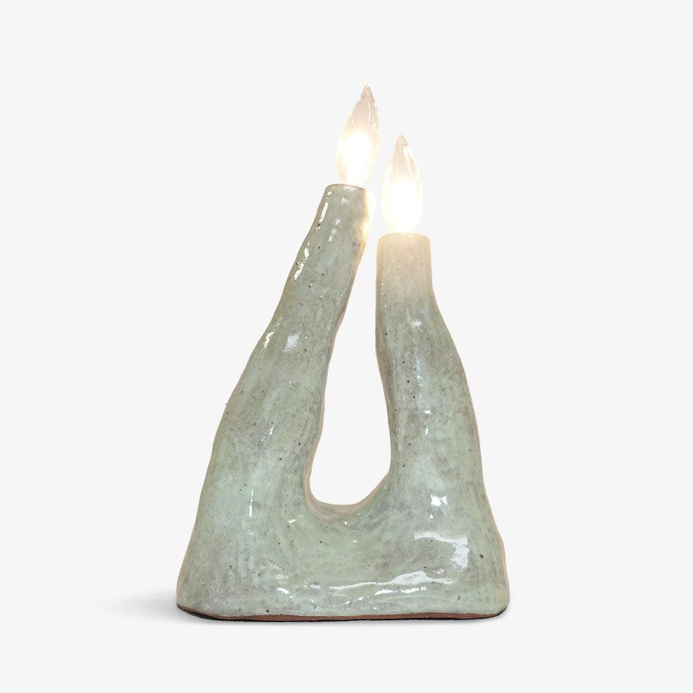 Ula Lamp - Glossy Green