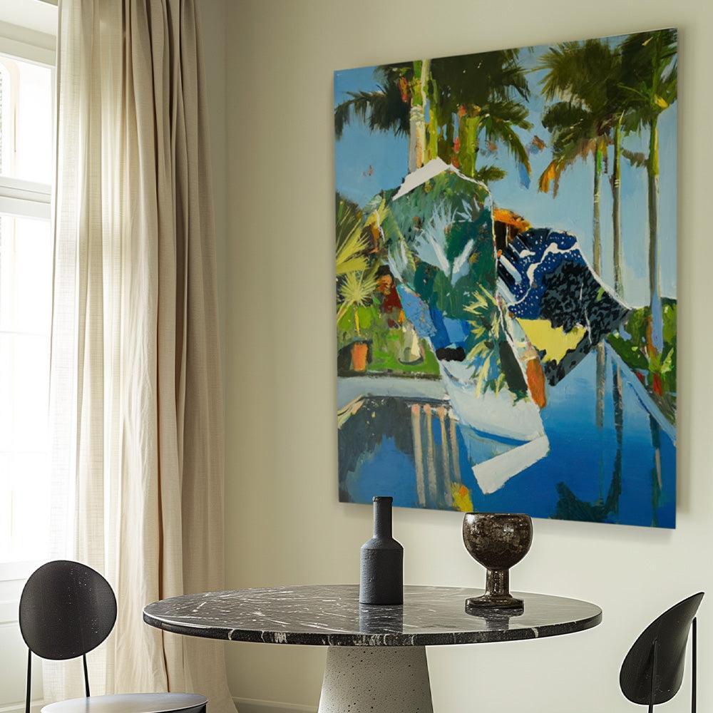 Poolside , Painting by Poolside Tappan