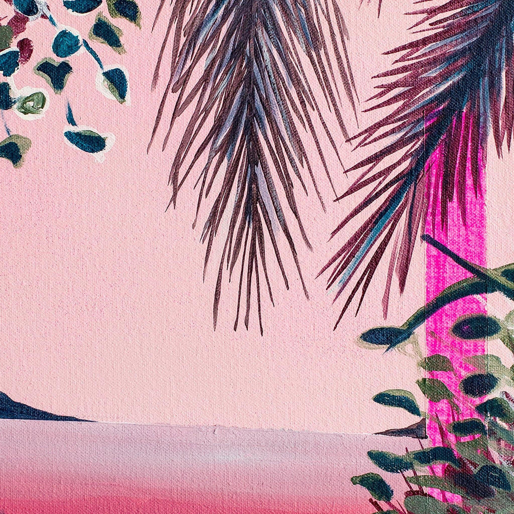 Pink Landscape Original Landscape Painting by Mathew Tucker Tappan Collective