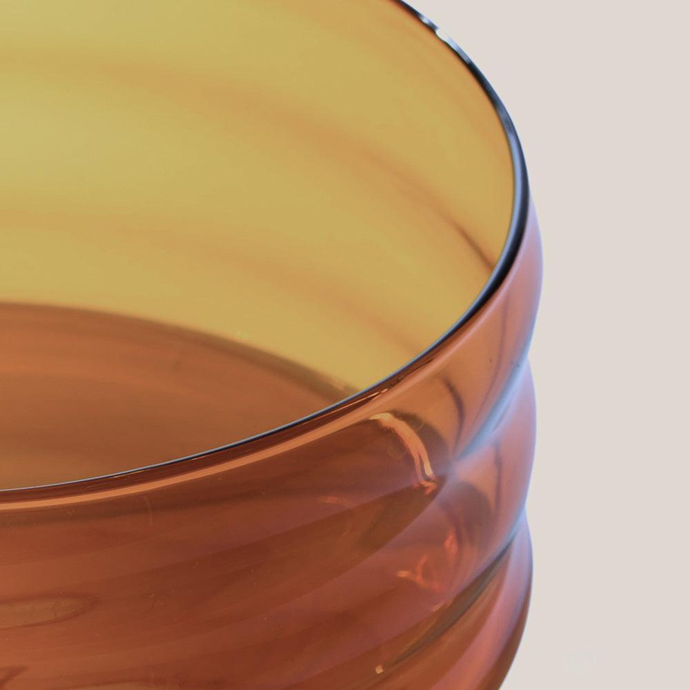 Small Ripple Bowl (Amber)
