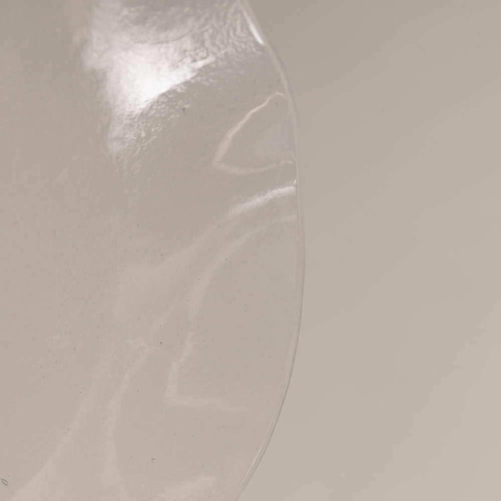Large Petal Plate, Opal (Transparent)