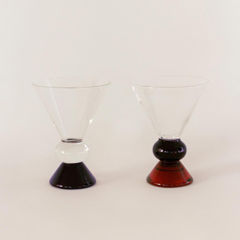 Totem Glasses, Paris (Clear/Blue)