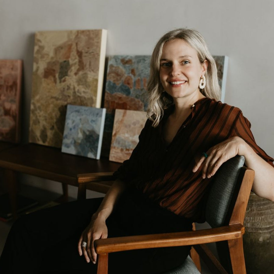 Artist Kass Reich and her paintings