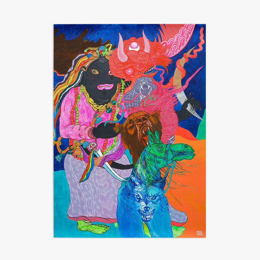 Painting by Eriko Tsogo