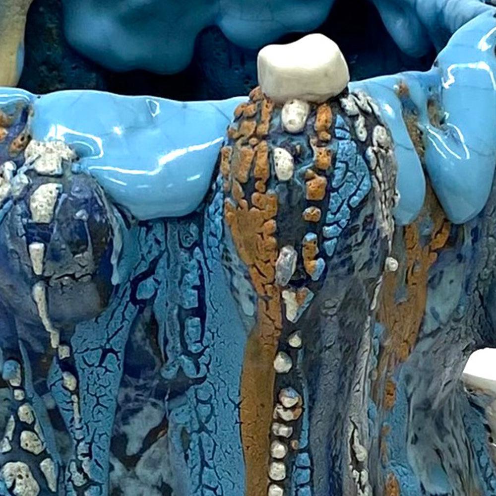 Cave Vessel: Blue Crawl , Sculpture by Cave Vessel: Blue Crawl Tappan