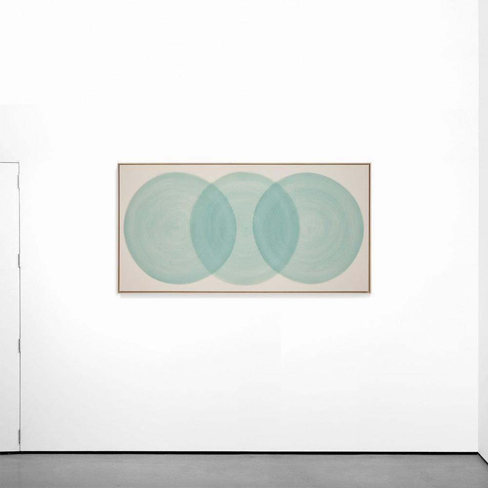 Circle in Aqua n.10 , Painting by Circle in Aqua n.10 Tappan