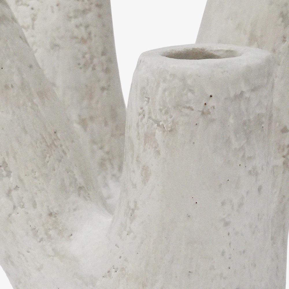 Coral Vase: Matte White