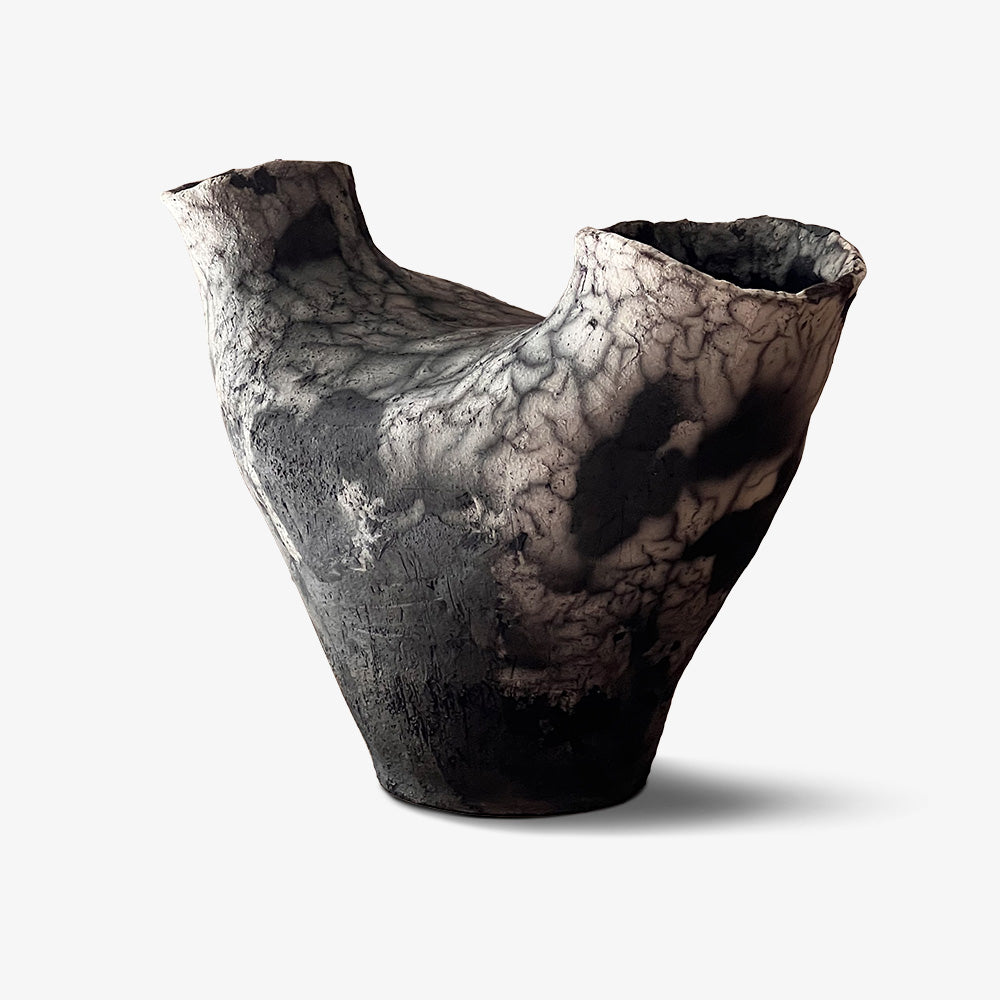 Crackle Vase - Smoke