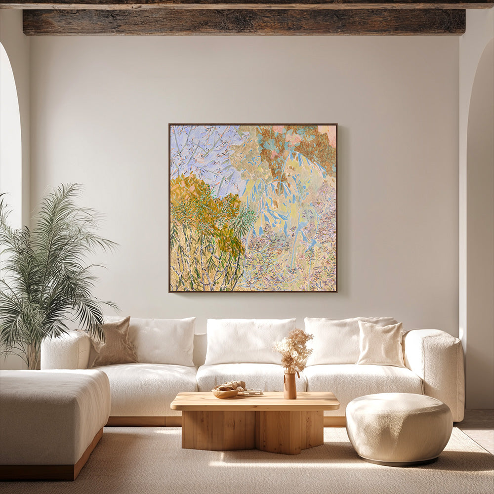 Euphorbia Set Against Dancing Whites and Wisps