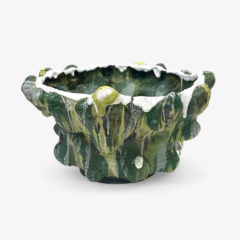 Giant Bowl Vessel: Green