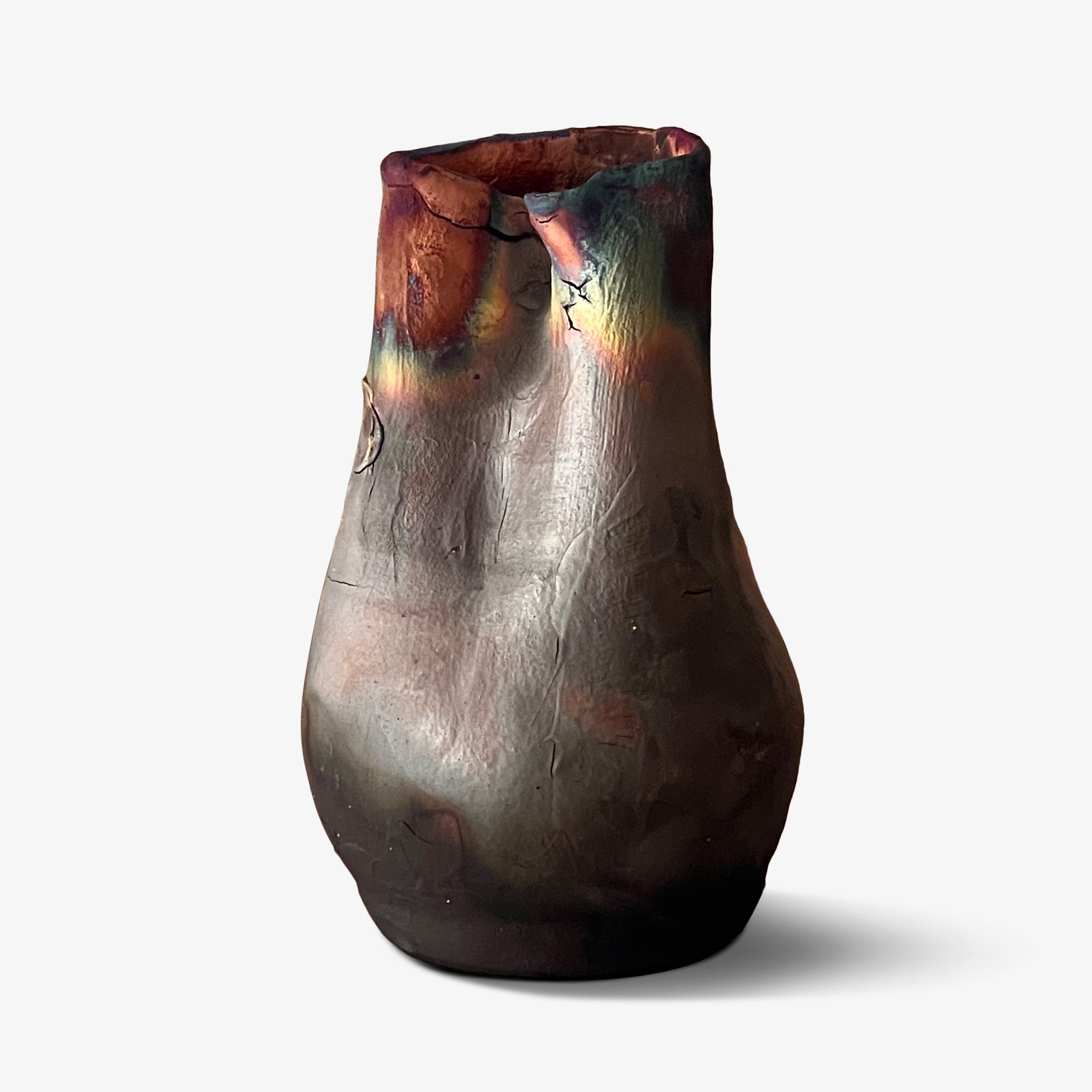 Iridescent Vase 2 - Bronze Multi