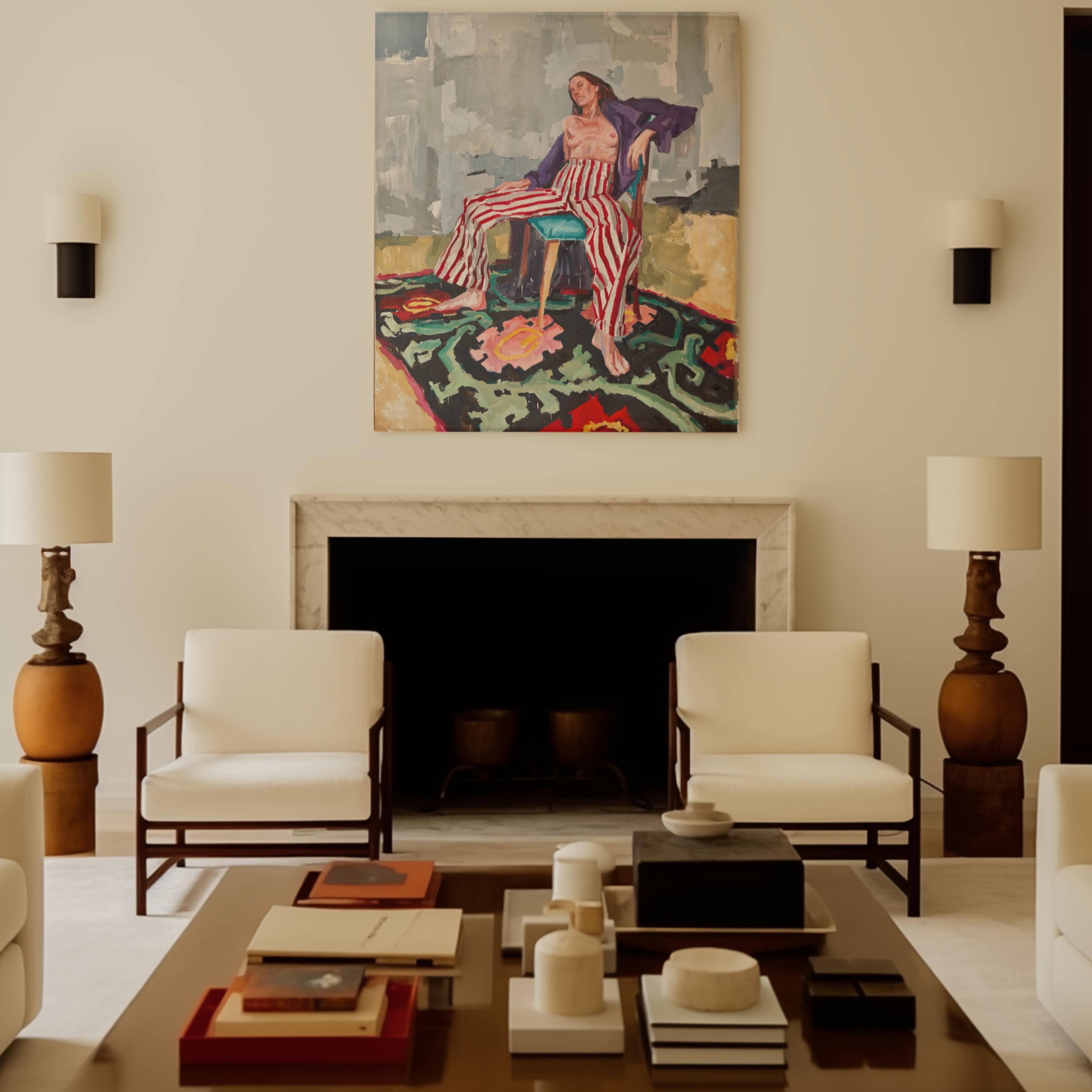 Painting by Lola Erhart