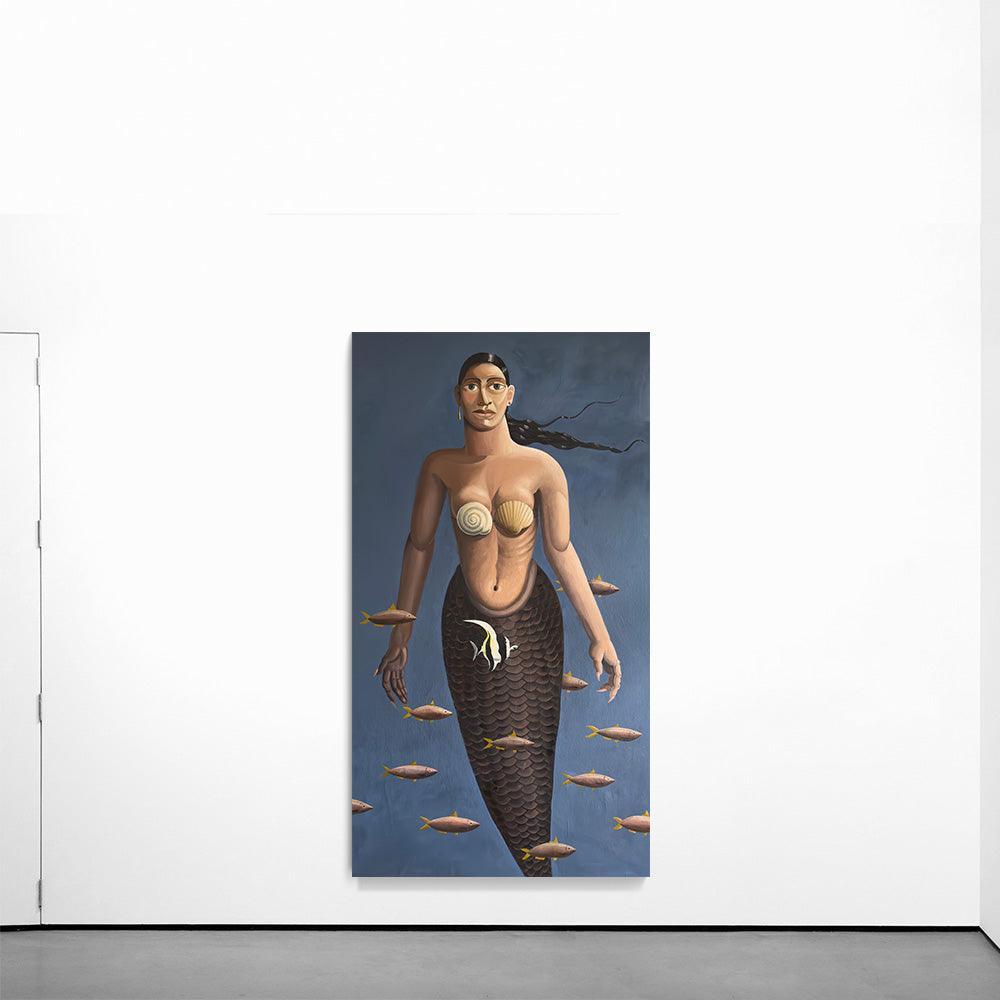 Mermaid and Sardines , Painting by Mermaid and Sardines Tappan