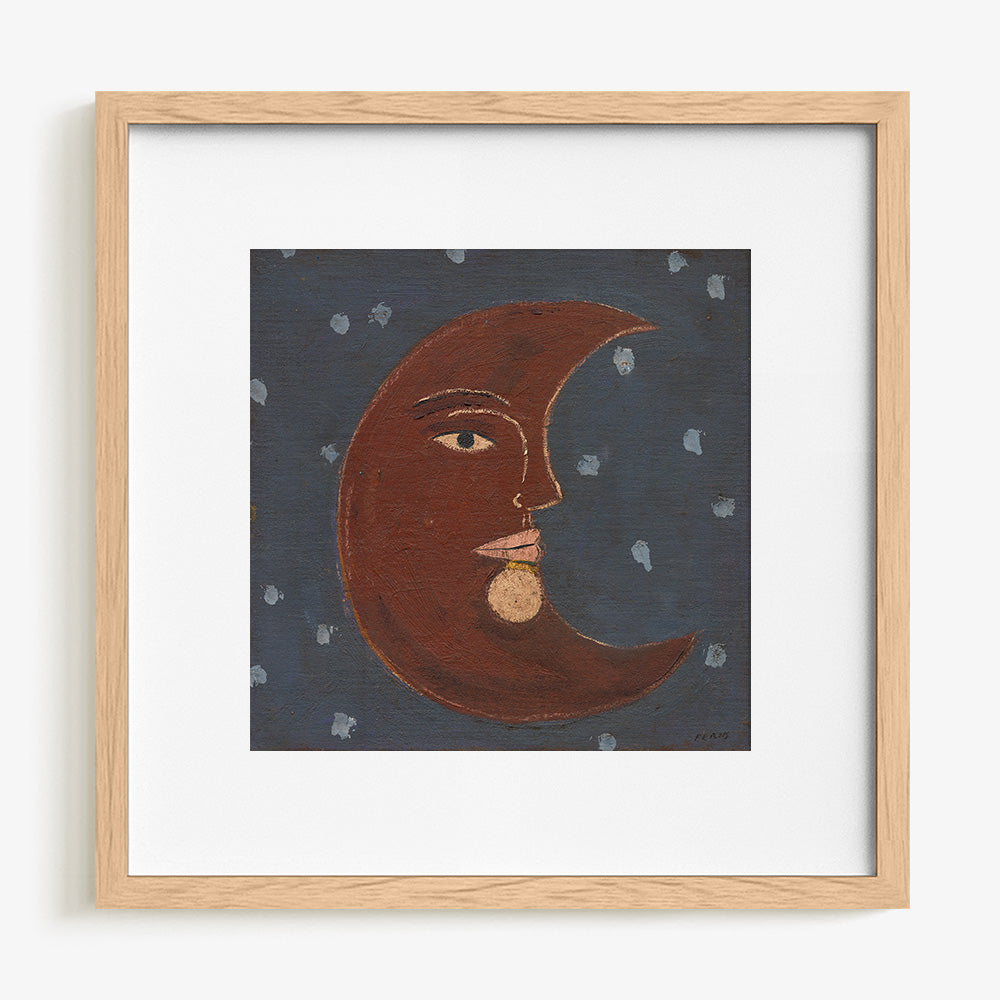 Moon On Blue