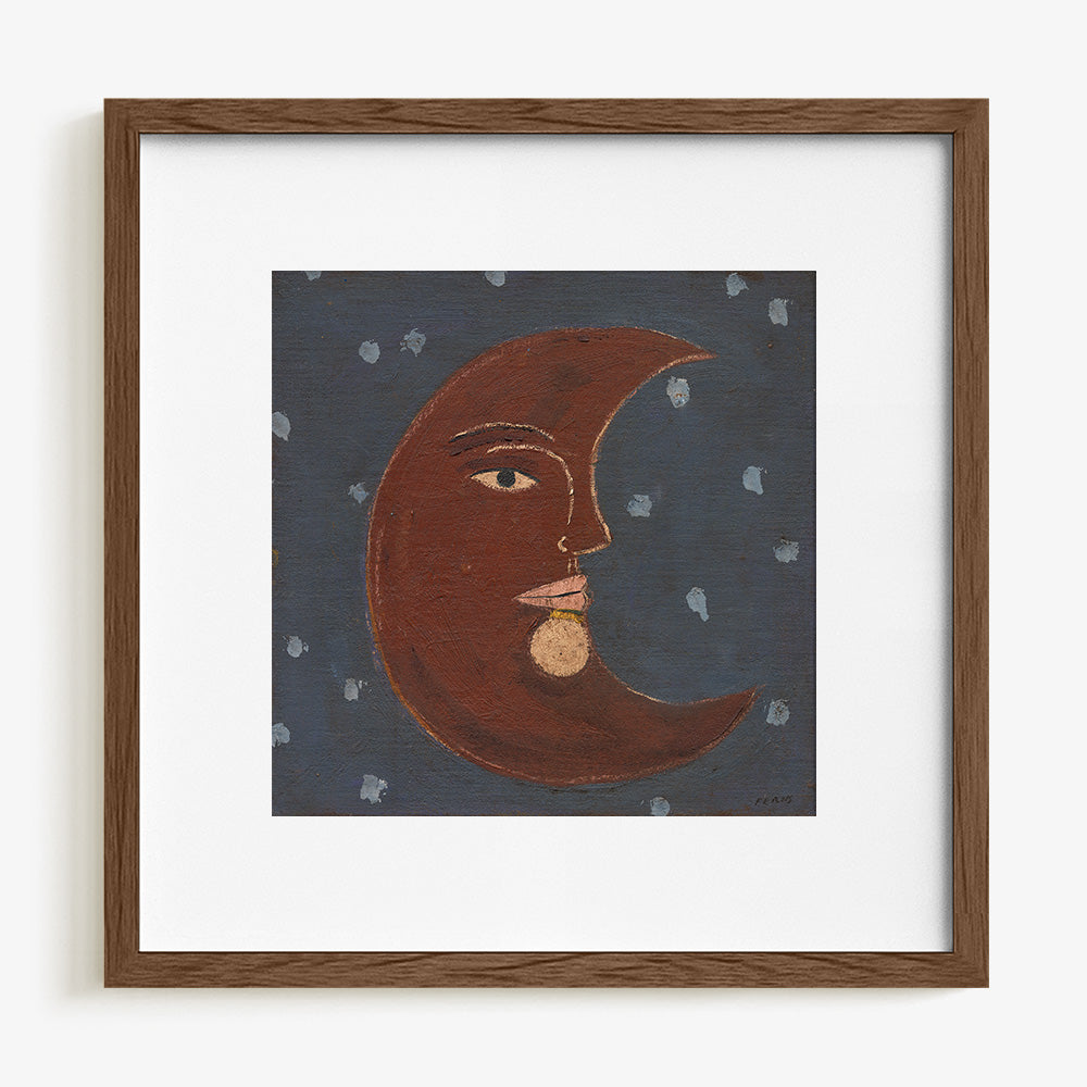 Moon On Blue