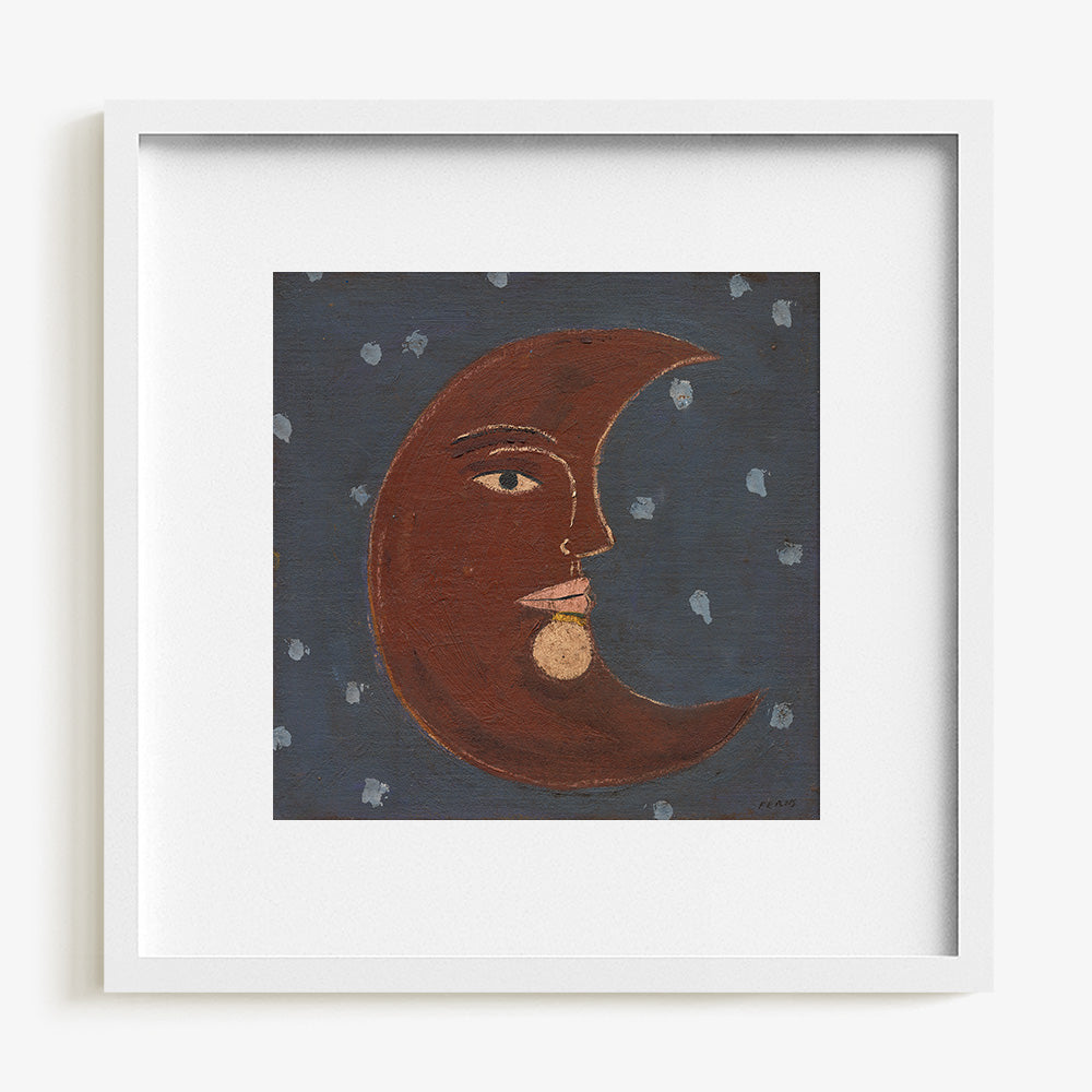 Moon On Blue