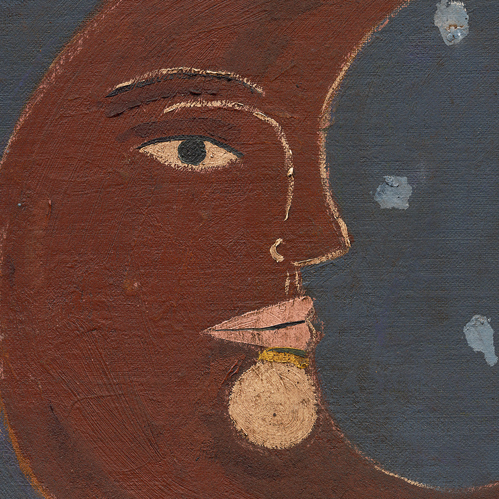 Moon On Blue