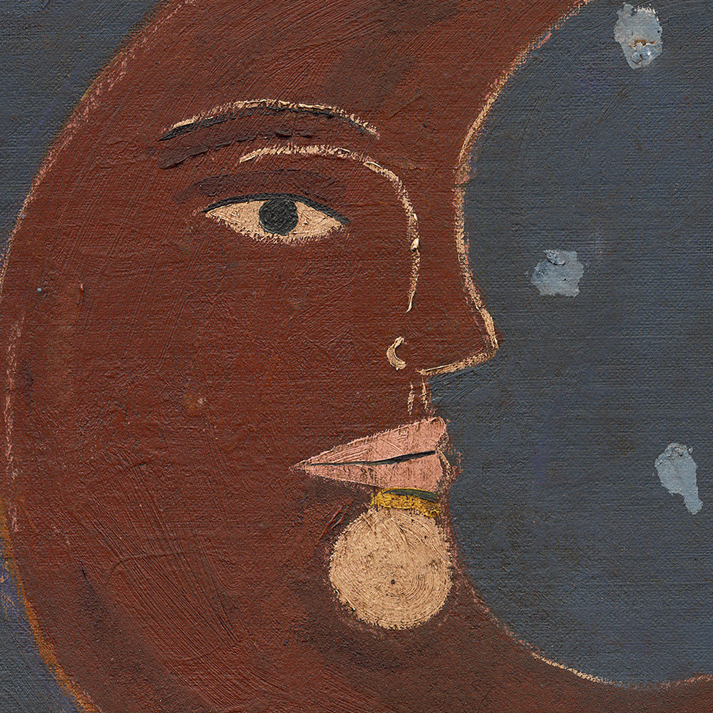Moon On Blue