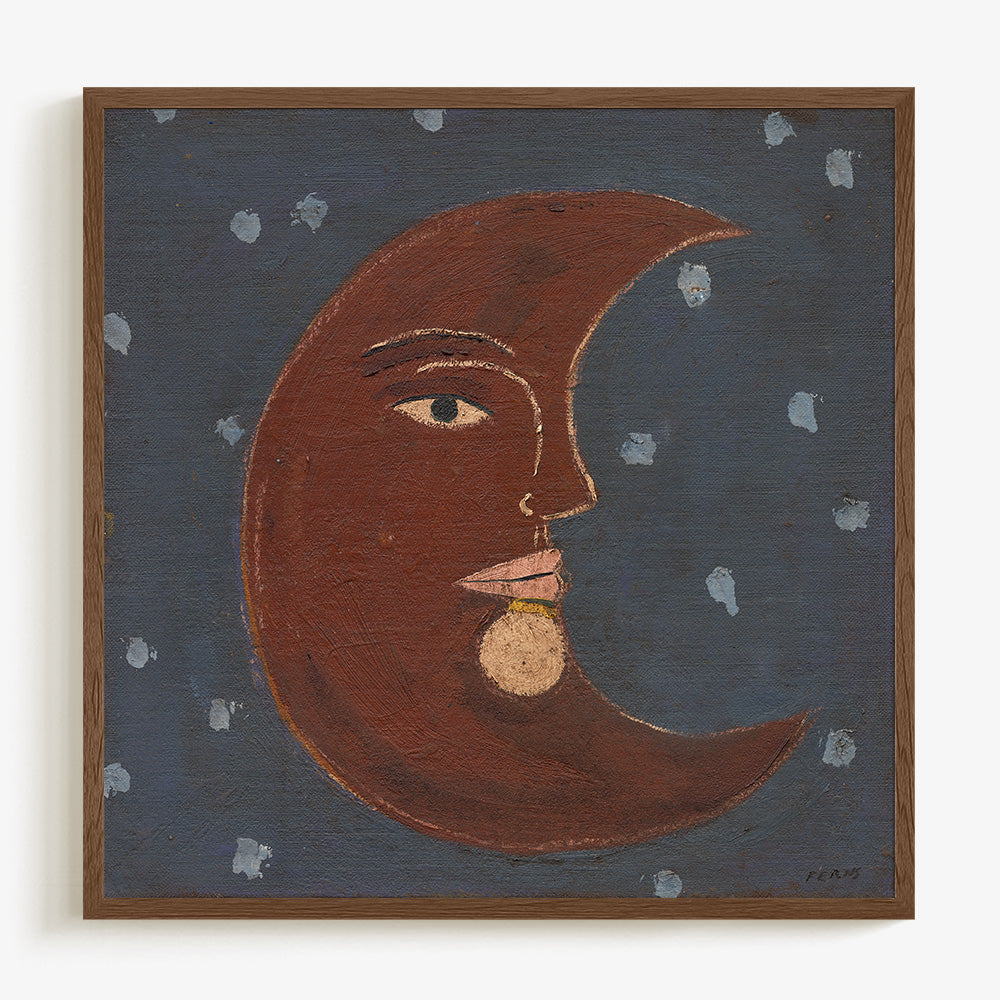 Moon On Blue