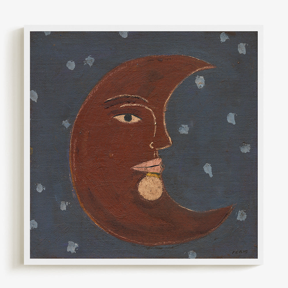 Moon On Blue