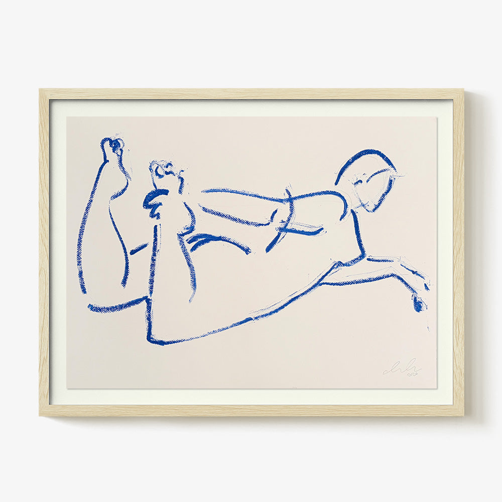Oil Stick Nude in Cobalt II