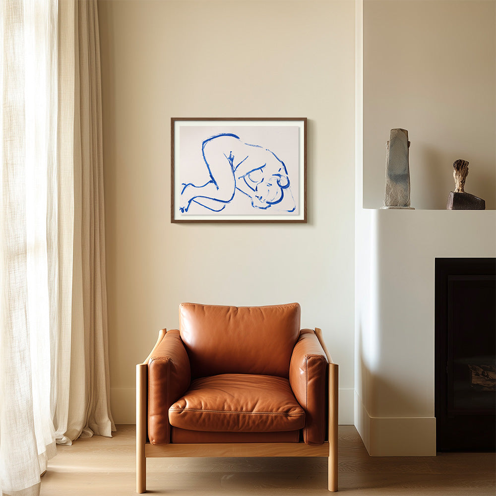 Oil Stick Nude in Cobalt III