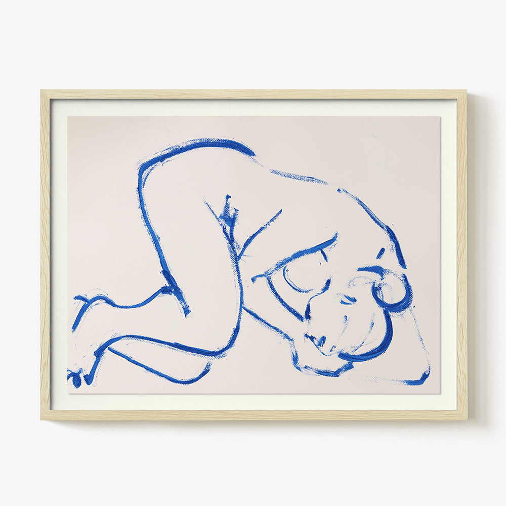 Oil Stick Nude in Cobalt III