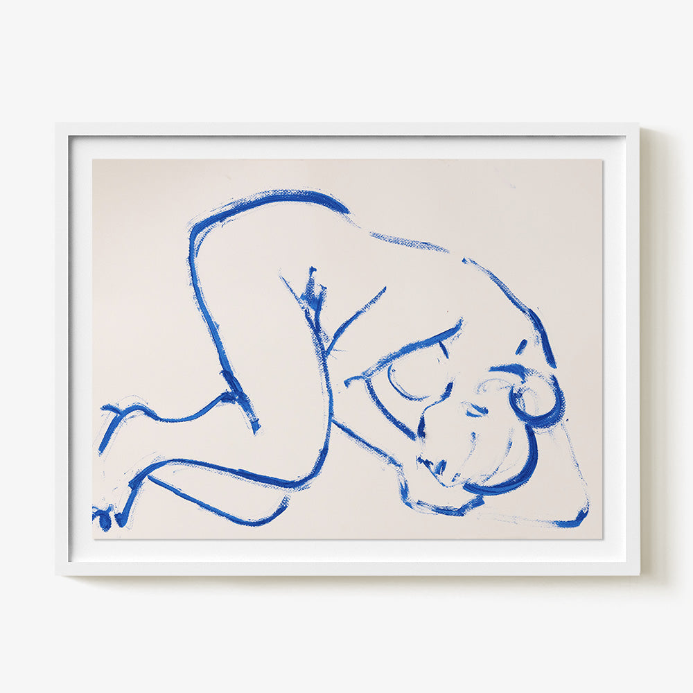 Oil Stick Nude in Cobalt III