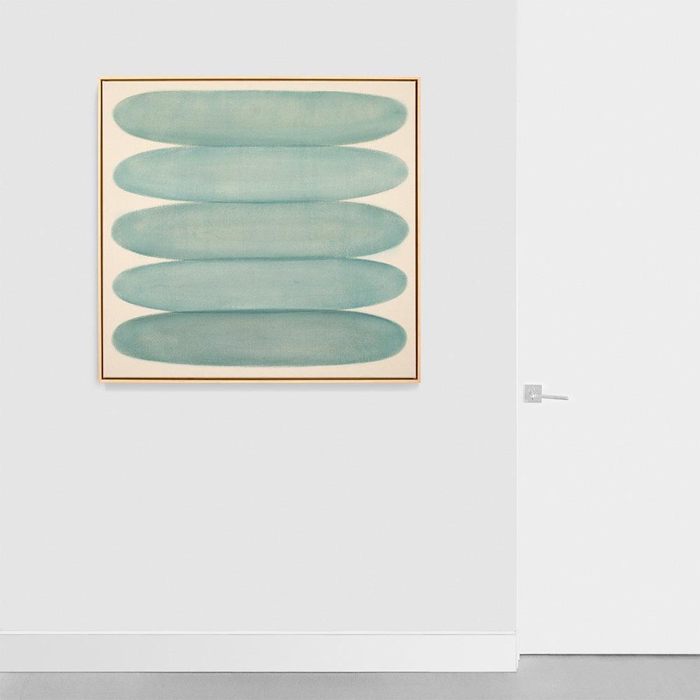 Ovals in Aqua n.4 , Painting by Ovals in Aqua n.4 Tappan