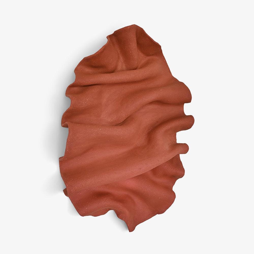 Wave Wall Sculpture (Terracotta)