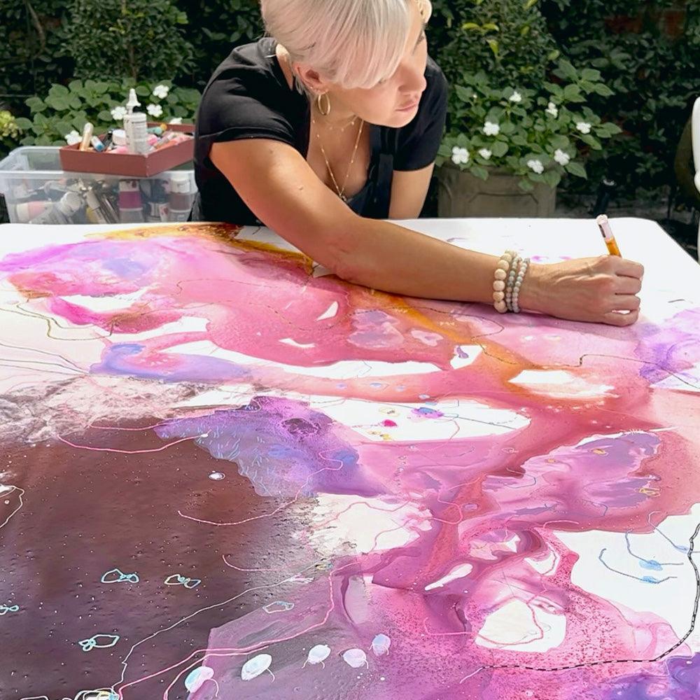 Celestia (Gemini) 4x , Painting by Celestia (Gemini) 4x Tappan
