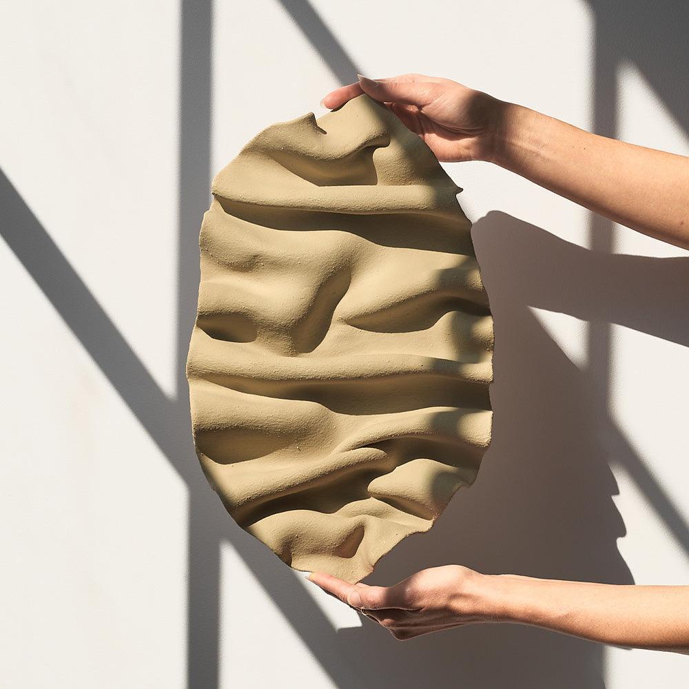 Wave Wall Sculpture (Sage)