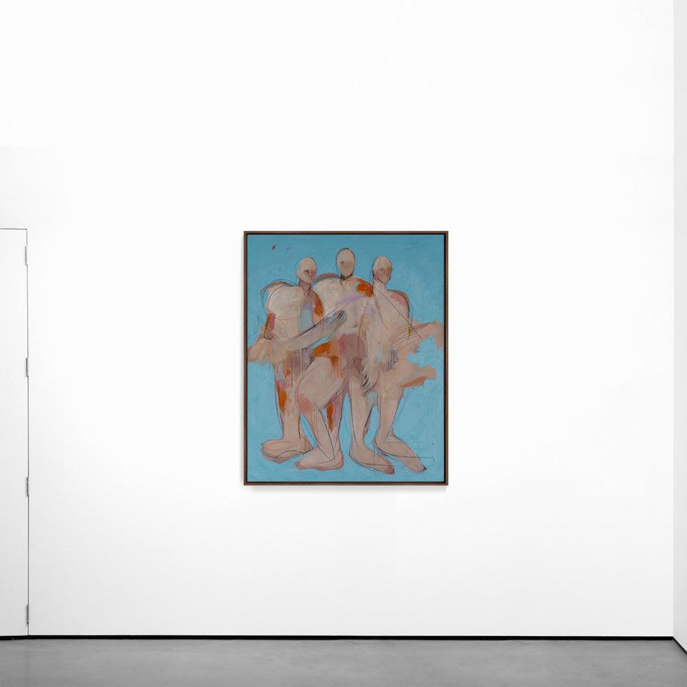 Three Figures (Blue) , Painting by Three Figures (Blue) Tappan