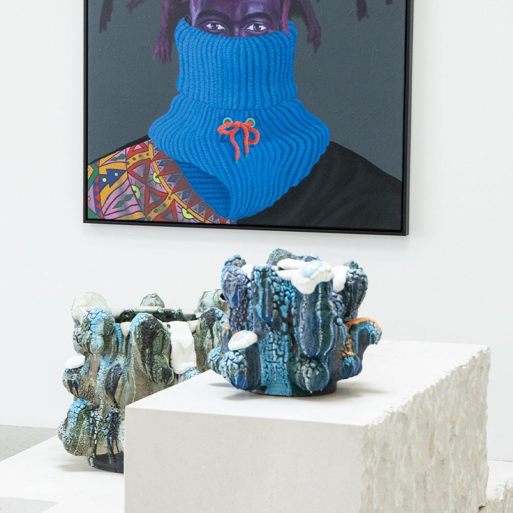 Cave Vessel: Blue Fall , Sculpture by Cave Vessel: Blue Fall Tappan