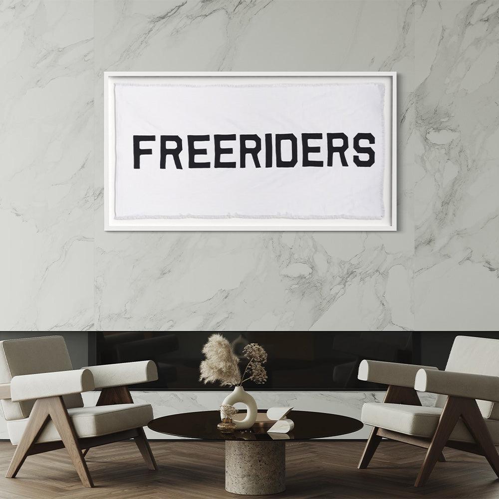 Freeriders White , Textile by Freeriders White Tappan